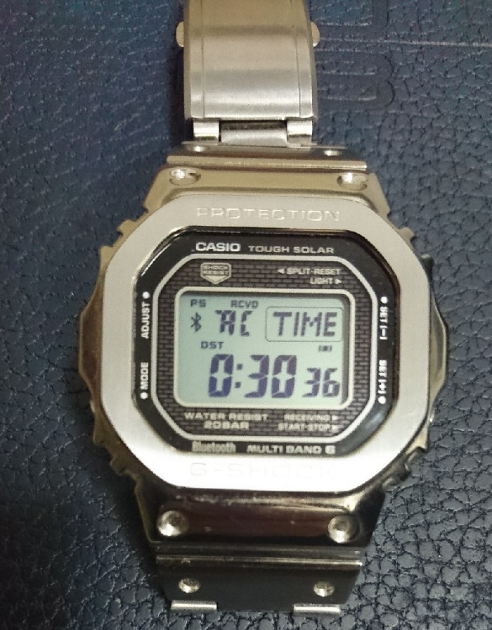 блутуз синхронизация часов Casio G-Shock GMW-B5000